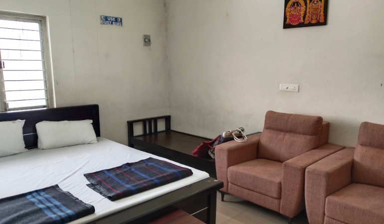 Prayer and meditation space at Nandakam Rest House